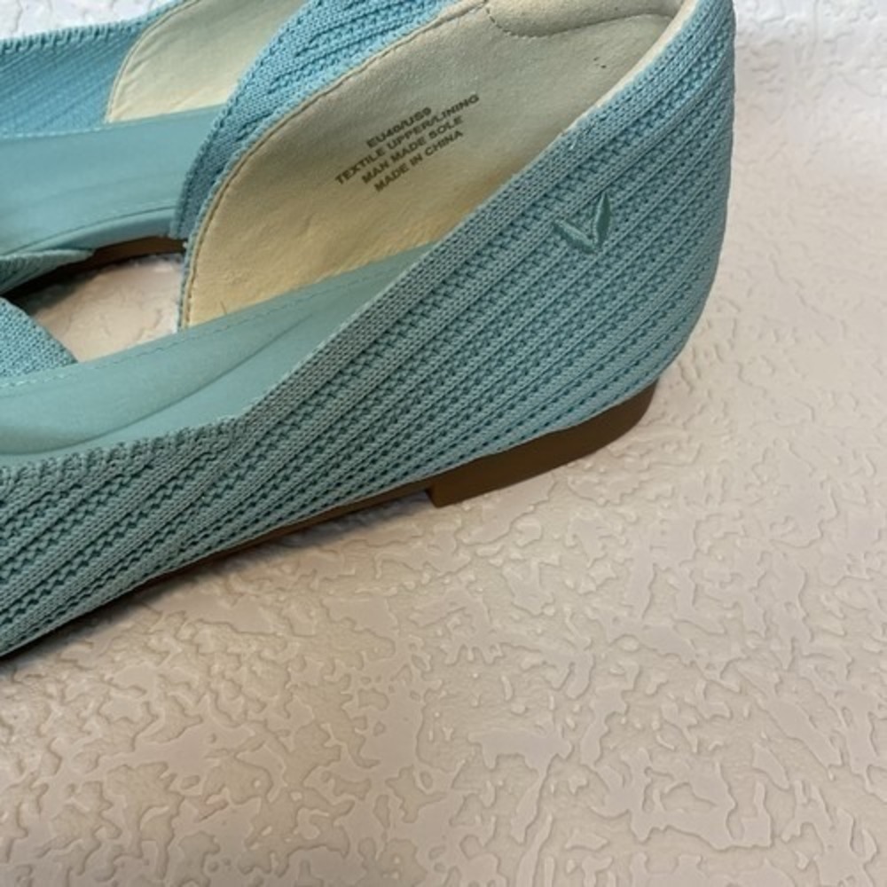NWOT Vivaia Melia Pointed-Toe Knit‎ D'Orsay Comfortable Blue Flats Women 9 China - Picture 7 of 12